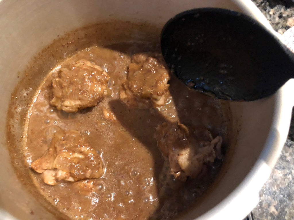 「ずぼらさんでも作れるペルシャ(イラン)風料理-フェセンジュン」13-2