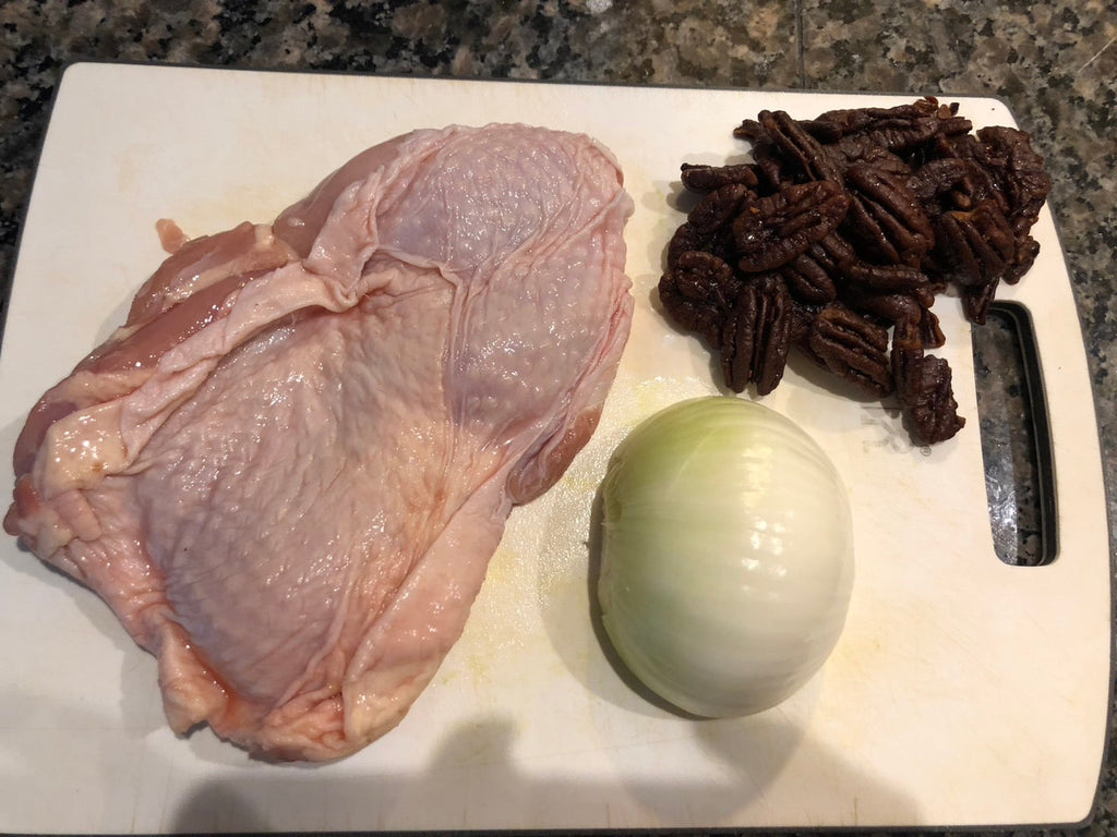 「ずぼらさんでも作れるペルシャ(イラン)風料理-フェセンジュン」13-1