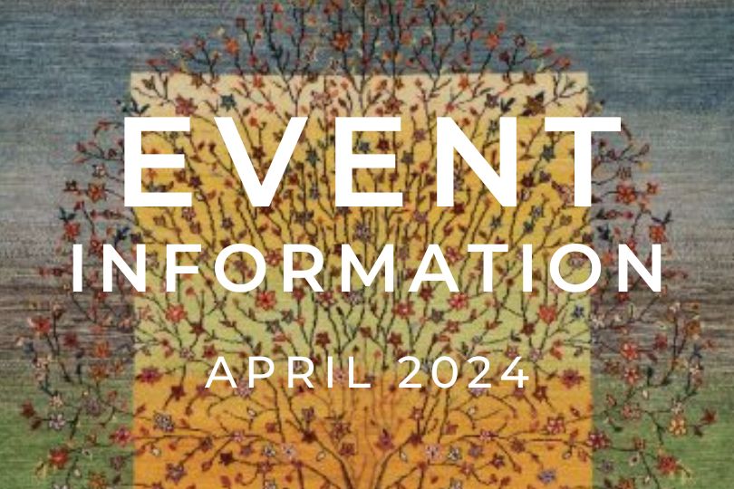 手織絨毯展示即売会・イベント4月開催予定