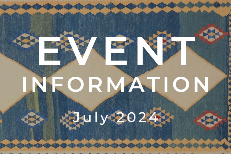 手織絨毯展示即売会・イベント7月開催予定