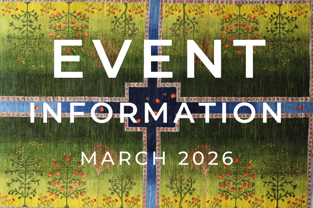 手織絨毯展示即売会・イベント3月開催予定