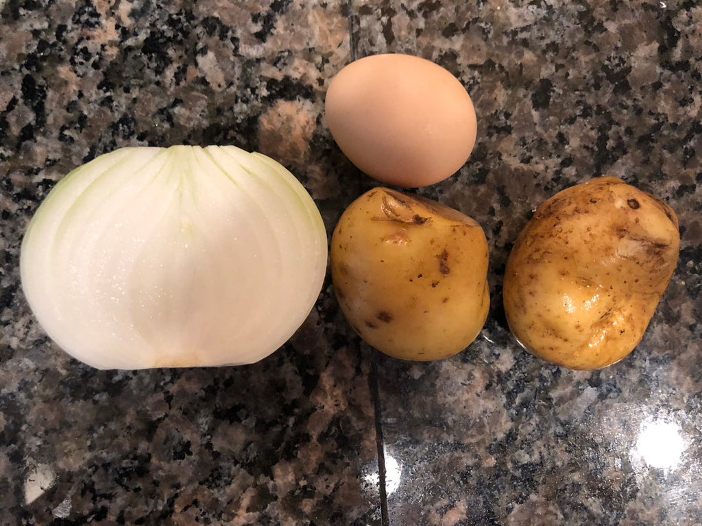 「ずぼらさんでも作れるペルシャ(イラン)風料理-ククスィーブザミニ」6-1