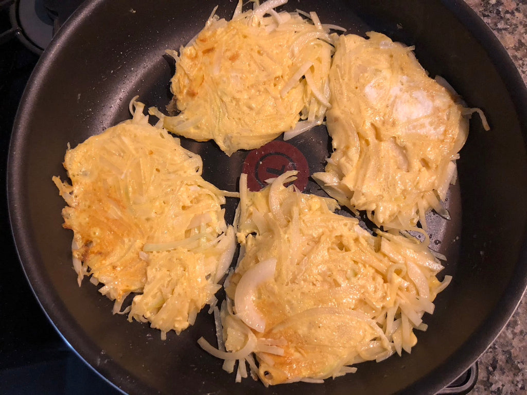 「ずぼらさんでも作れるペルシャ(イラン)風料理-ククスィーブザミニ」6-2