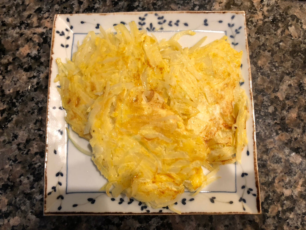 「ずぼらさんでも作れるペルシャ(イラン)風料理-ククスィーブザミニ」6-3