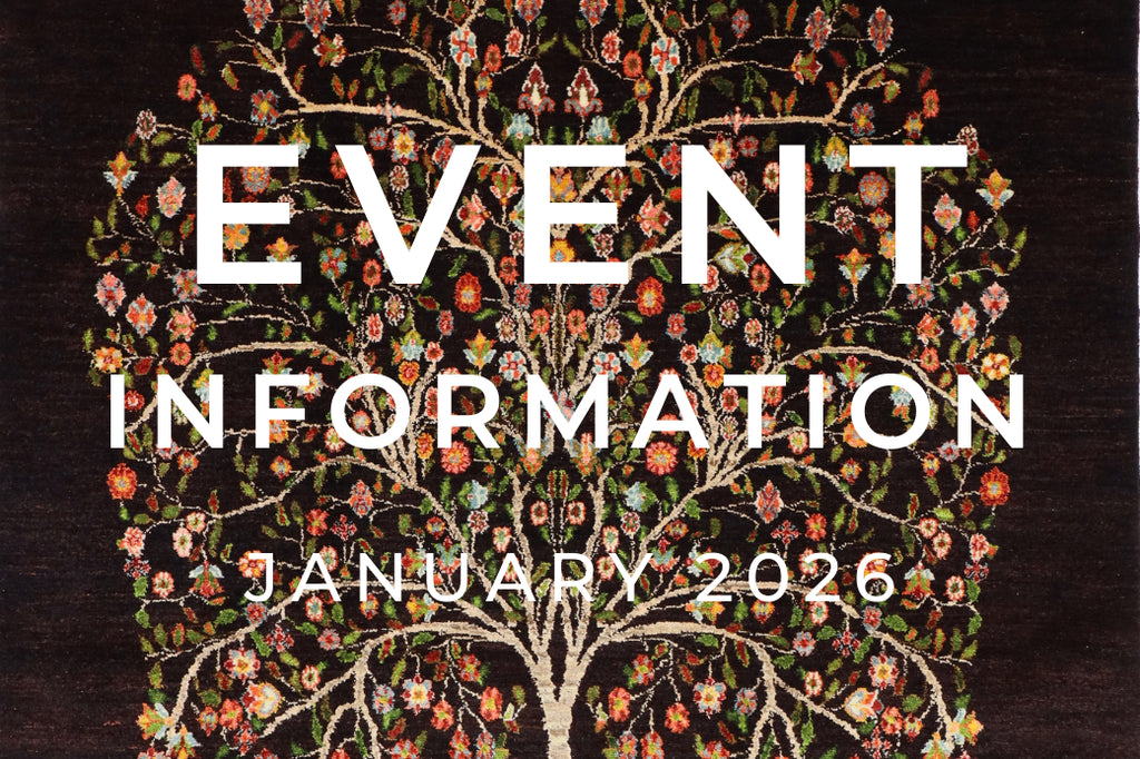 手織絨毯展示即売会・イベント1月開催予定