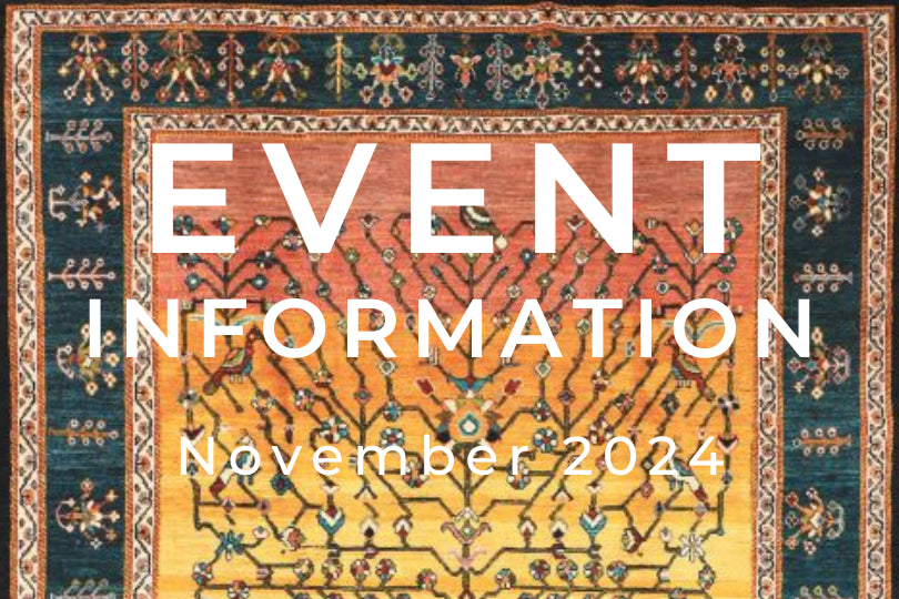 手織絨毯展示即売会・イベント11月開催予定