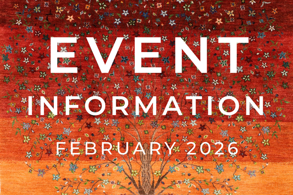 手織絨毯展示即売会・イベント2月開催予定