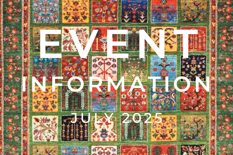 手織絨毯展示即売会・イベント7月開催予定