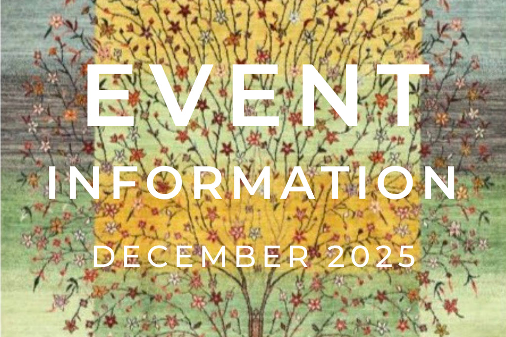 手織絨毯展示即売会・イベント12月開催予定