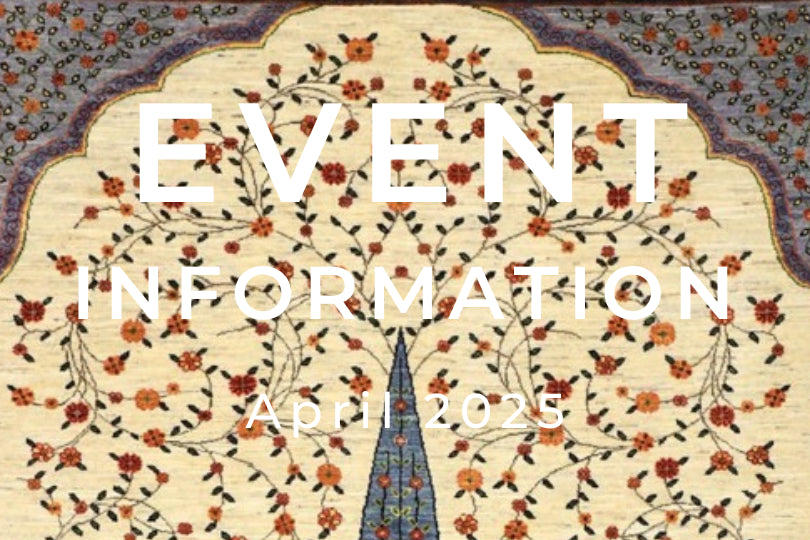 手織絨毯展示即売会・イベント4月開催予定