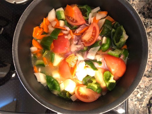 「ずぼらさんでも作れるペルシャ(イラン)風料理-野菜のスープ」30-2