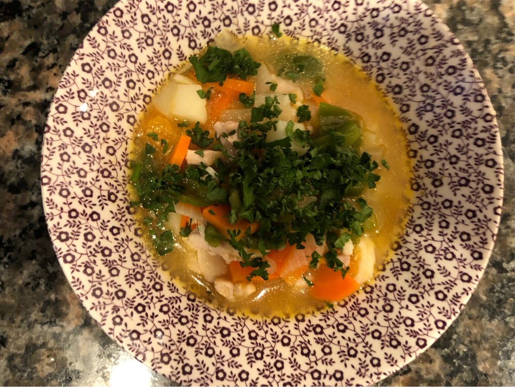 「ずぼらさんでも作れるペルシャ(イラン)風料理-野菜のスープ」30-3