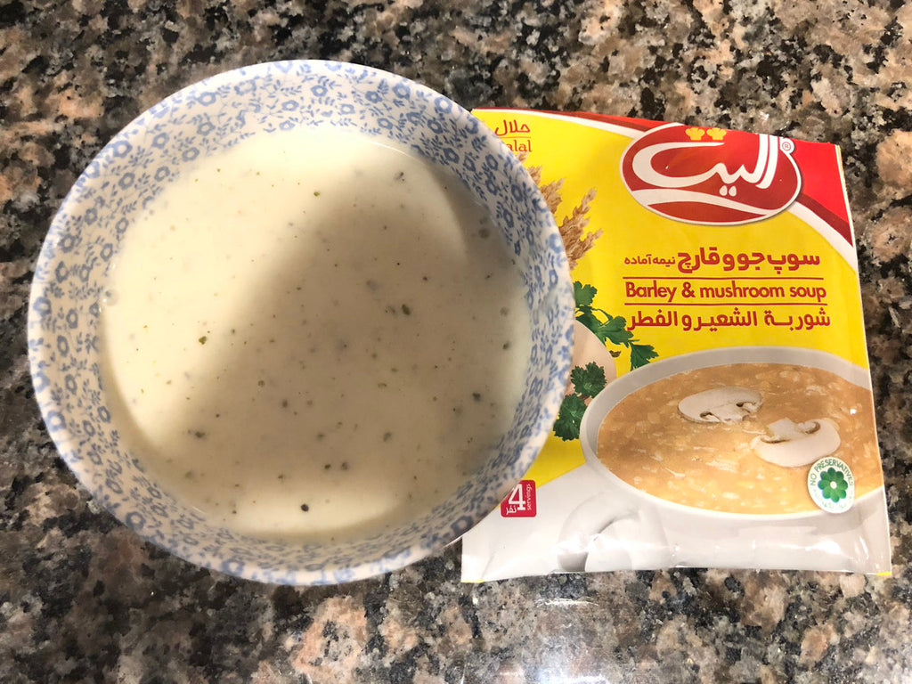 「バイヤー厳選(?)のイラン(ペルシャ)の簡単料理-大麦とマッシュルームのスープ」6-3