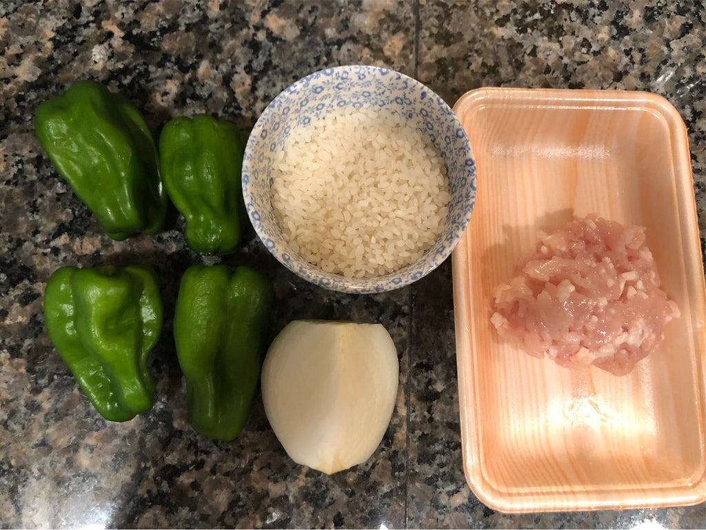 「ずぼらさんでも作れるペルシャ(イラン)風料理-ピーマンのドルメ」19-1