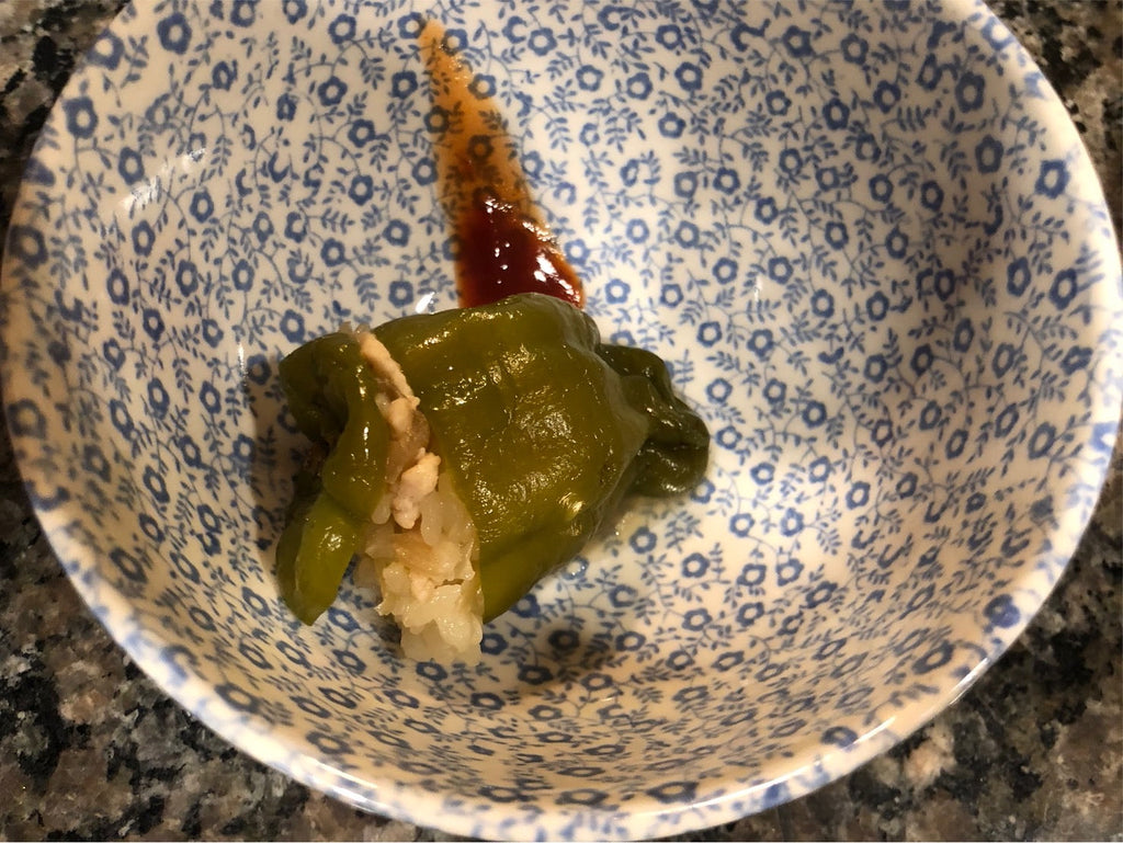 「ずぼらさんでも作れるペルシャ(イラン)風料理-ピーマンのドルメ」19-3