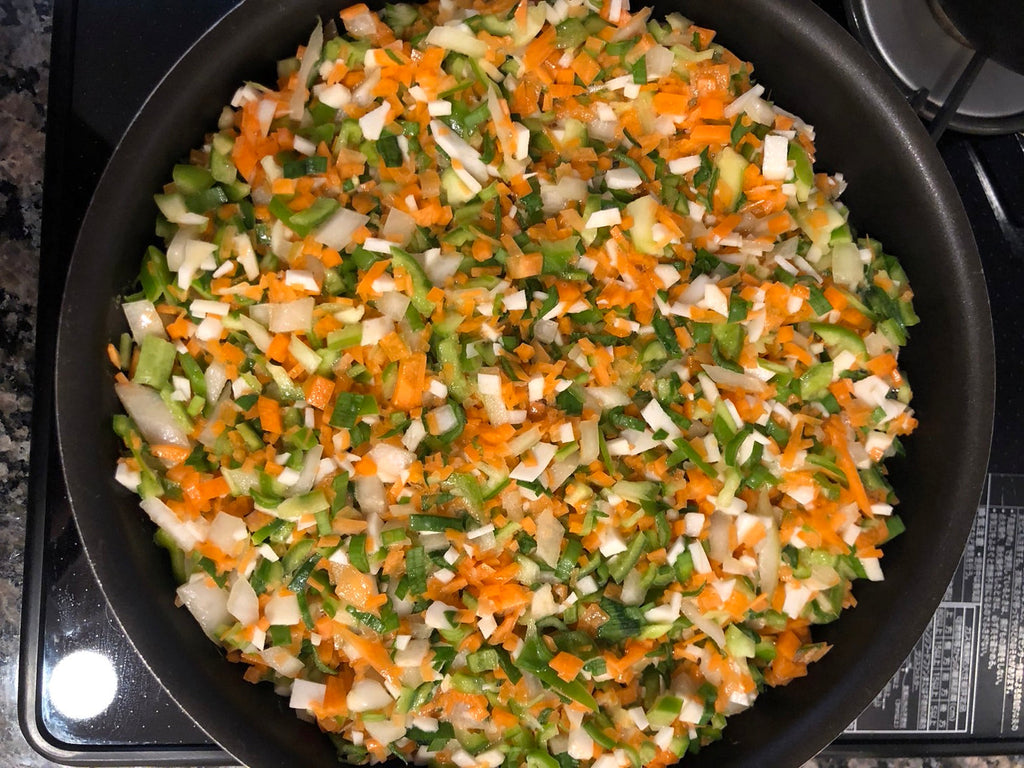 「ずぼらさんでも作れるペルシャ(イラン)風料理-ニラのクク(オムレツ)」24-2