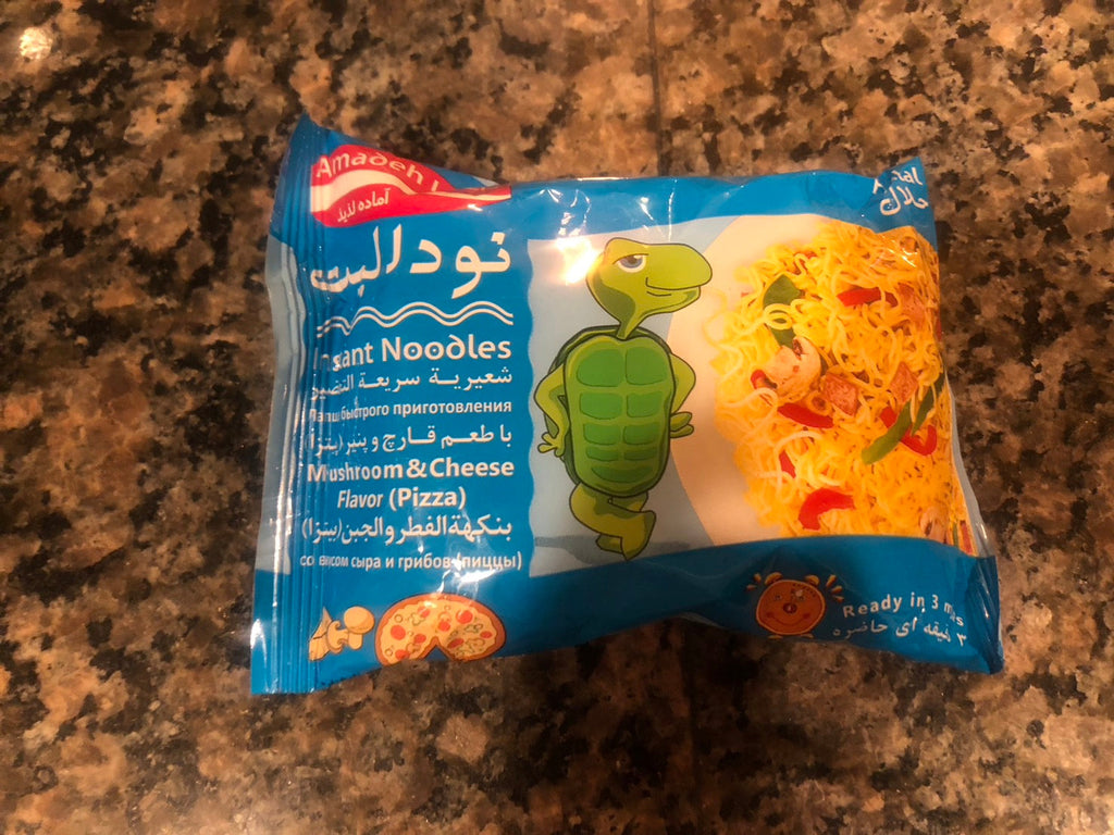 「バイヤー厳選(?)のイラン(ペルシャ)の簡単料理-マッシュルームとチーズのラーメン」16-1