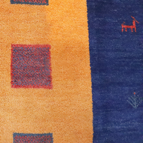 ギャッベ絨毯「夜の羊さん」10022018【240×172】