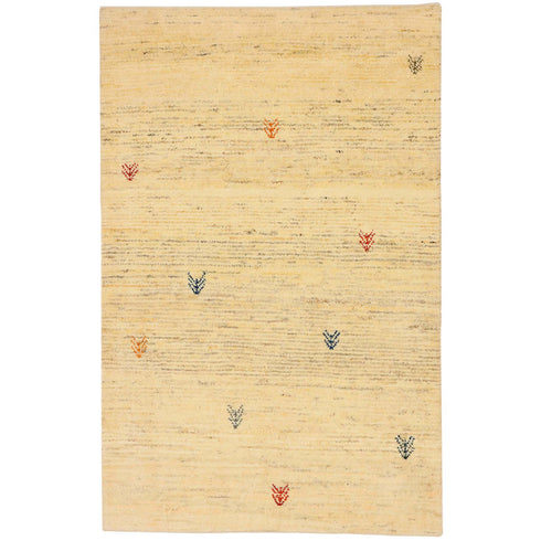 ギャッベ絨毯「優しいボーダー模様」10022058【155×101】