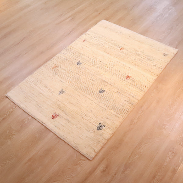 ギャッベ絨毯「優しいボーダー模様」10022058【155×101】