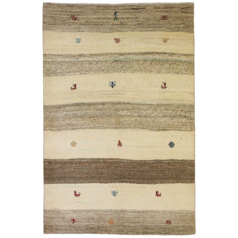 ギャッベ絨毯「土偶?」10025502【159×104】