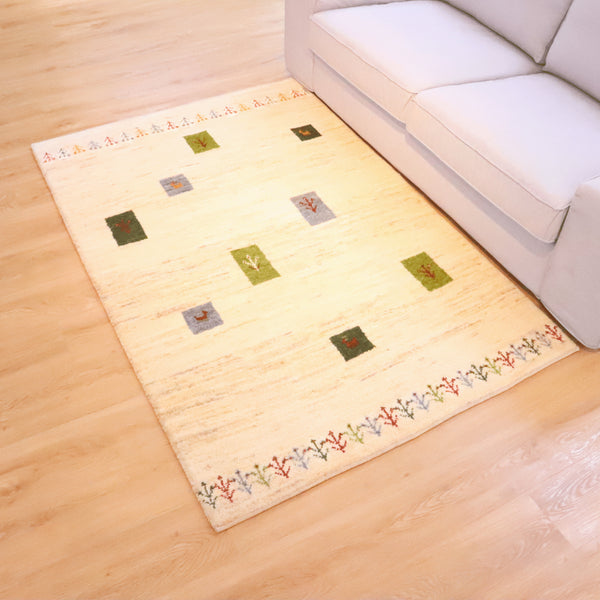 ギャッベ絨毯「カラフルな生命の樹」10027709【179×118】