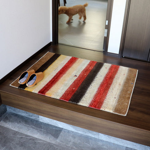 ギャッベ絨毯 「ドットがいい!」 10032468【116×85】