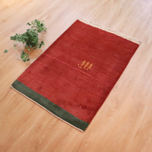 ギャッベ絨毯 「歩行可能?」 10032535【125×82】