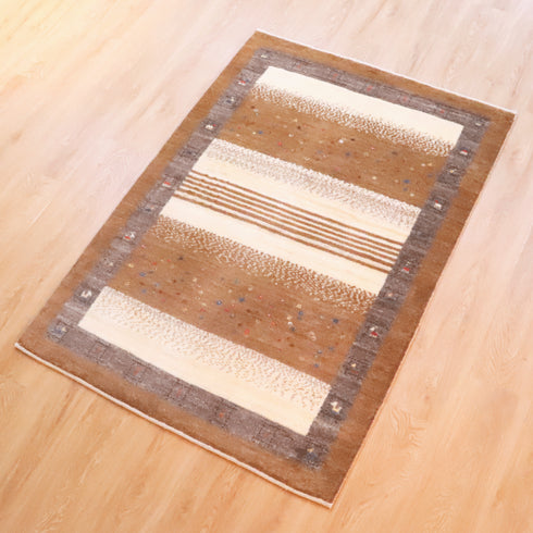 ギャッベ絨毯「バームクーヘン?」10034134【152×105】