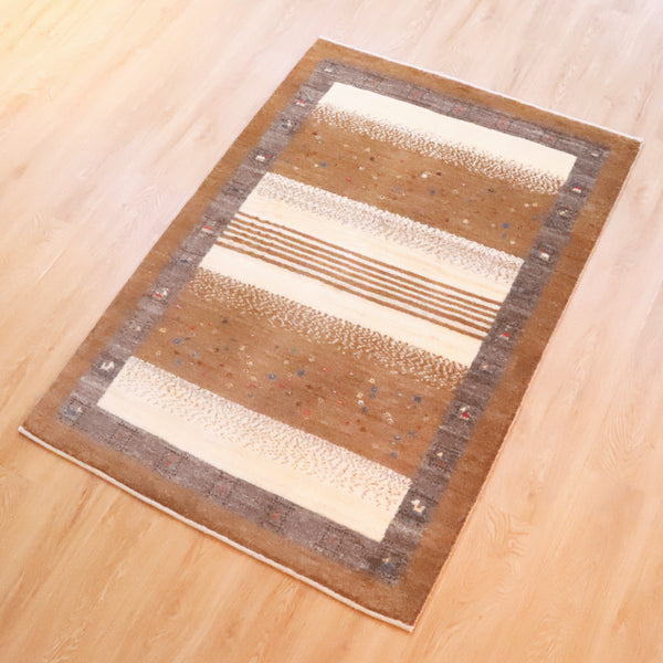 ギャッベ絨毯「バームクーヘン?」10034134【152×105】