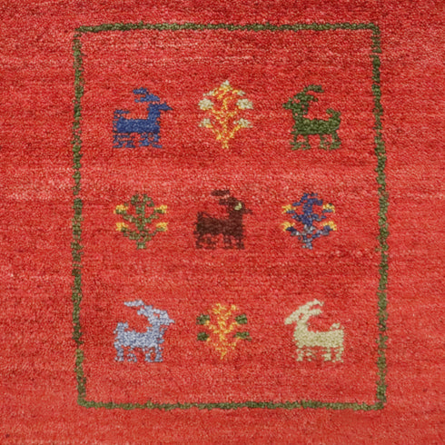 ギャッベ絨毯「羊さんの学校?」10034135【149×102】