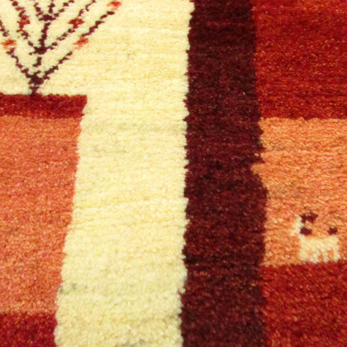 ギャッベ絨毯「羊さんのマンション?」10047380【158×103】