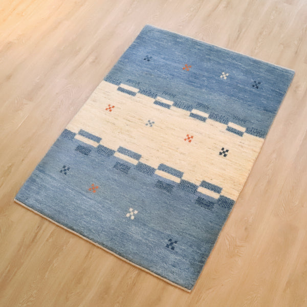 ギャッベ絨毯「穏やか~」10047442【146×102】