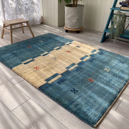 ギャッベ絨毯「穏やか~」10047442【146×102】