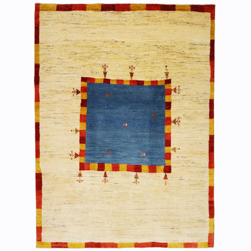 ギャッベ絨毯「金魚の水槽?」10050321【235×172】