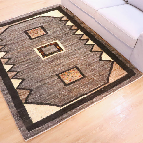 ギャッベ絨毯「ナチュラルグラデーションの生命樹」10065112【193×154】