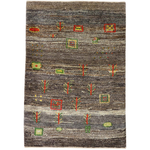 ギャッベ絨毯 「キャンプ」 10070438【89×62】