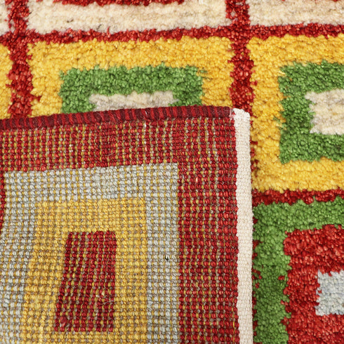 ギャッベ絨毯「水を抱く、赤の大地」10084744【72×56】