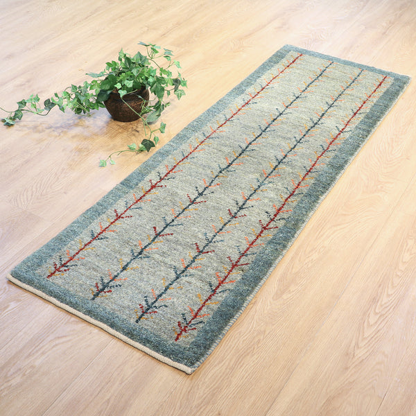 ギャッベ絨毯「カラフルな枝」10096244【148×50】