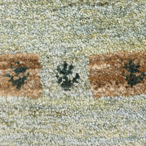 ギャッベ絨毯「優しいブルー」10096323【145×53】