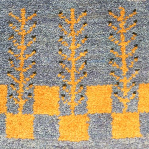 ギャッベ絨毯「青空と生命の樹」10096343【151×45】