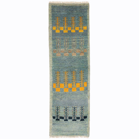 ギャッベ絨毯「青空と生命の樹」10096343【151×45】