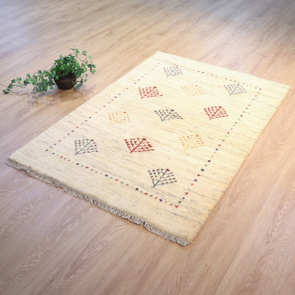 ギャッベ絨毯「カラフルな生命の樹」10103166【147×100】