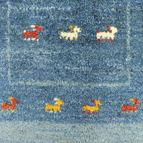 ギャッベ絨毯「枠がたくさん」10104578【178×110】