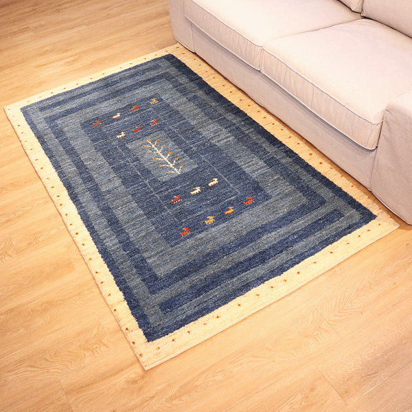 ギャッベ絨毯「枠がたくさん」10104578【178×110】