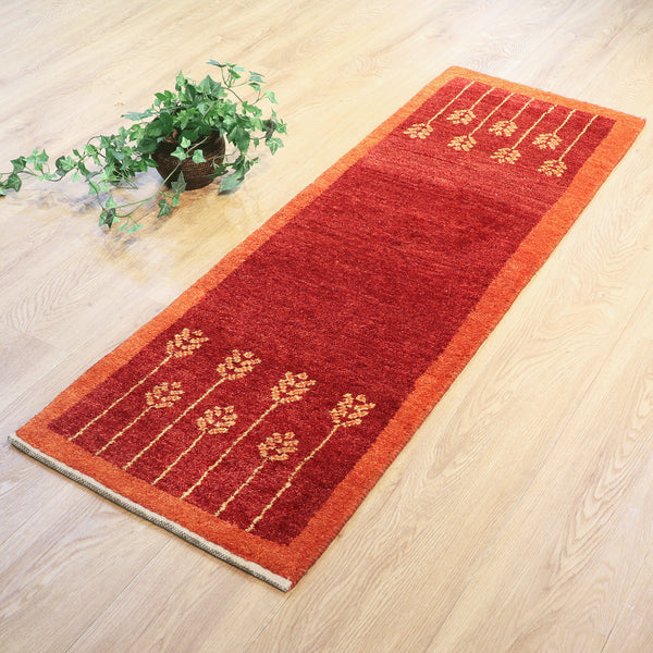 ギャッベ絨毯「長~い幹」10104814【146×49】