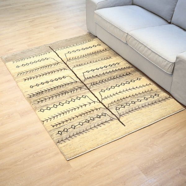 ギャッベ絨毯 「長寿を願うシンボル」10109956【179×122】