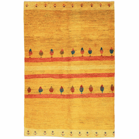 ギャッベ絨毯「秋の並木道」10115186【175×116】