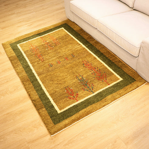 ギャッベ絨毯「生命の樹の背比べ」10115243【176×117】