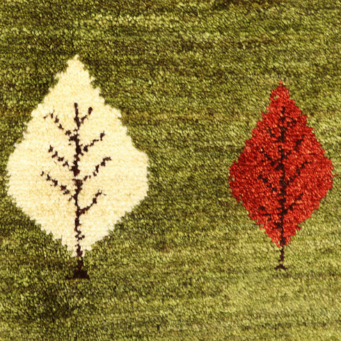 ギャッベ絨毯「ロボットが2つ?」10115331【179×112】